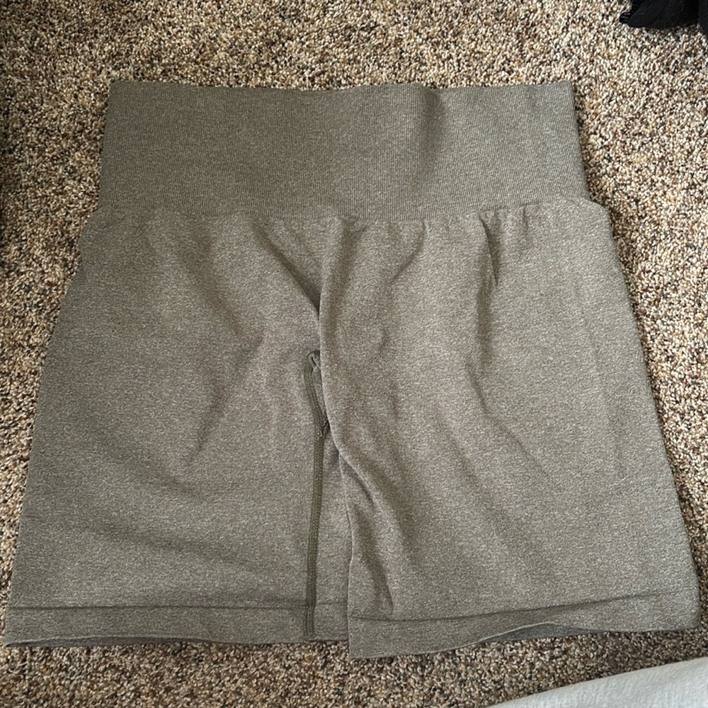 NVGTN olive green shorts